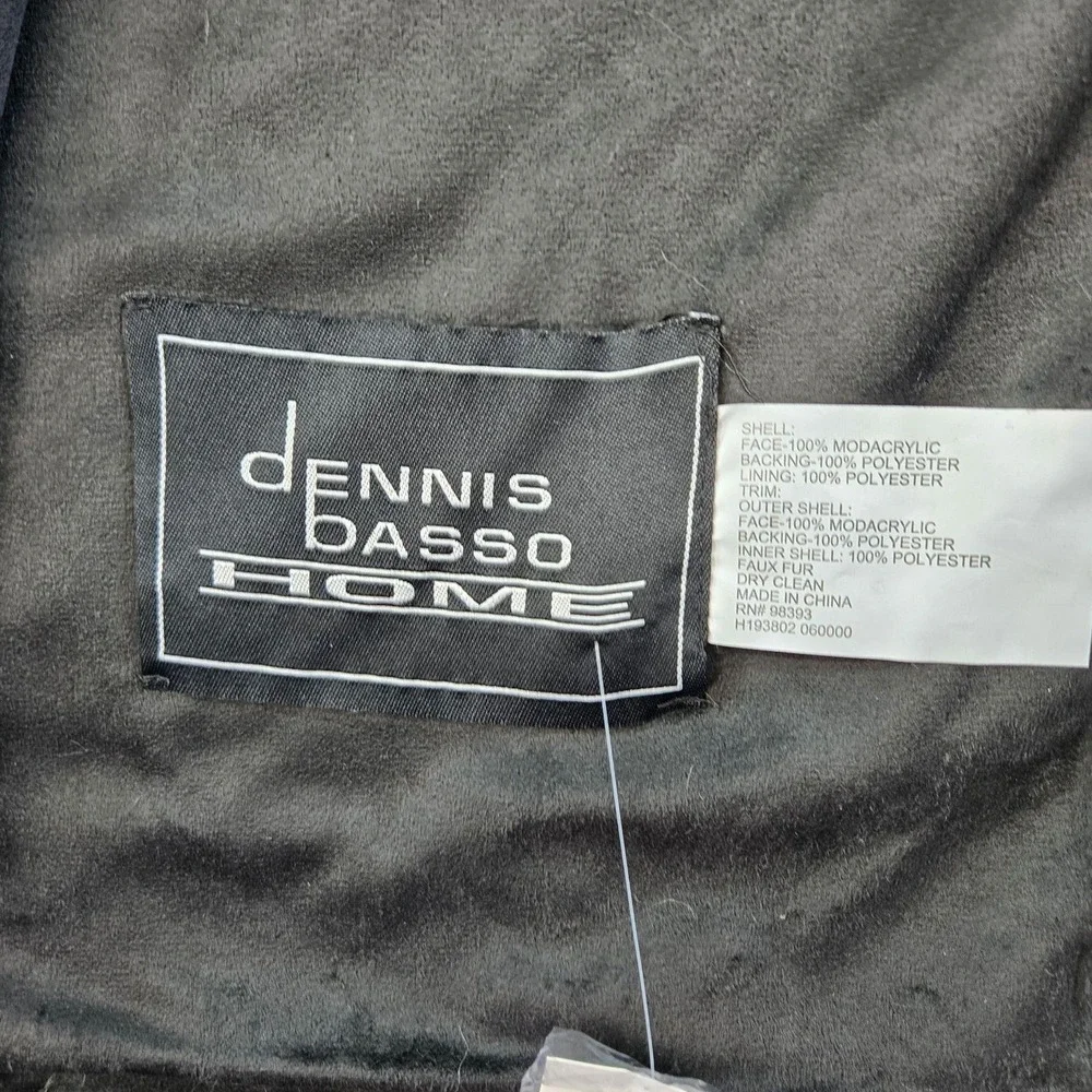 Dennis Dasso Home Throw Blanket Gray 50 X 60 In Faux Fur Lodge Modacrylic